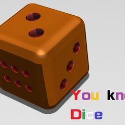 dice.jpg Free STL file Number Dice 點數骰子・3D print model to download