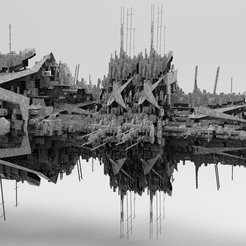 untitled.132.png Fichier OBJ Sci-Fi Ville dystopique Méga-cité Colonie 7・Objet pour impression 3D à télécharger