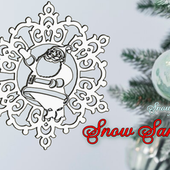 3bebebf9-9ffe-4f62-b49b-bfc3d974592f.PNG Santa Claus Snowflake Ornament - Snowfall 9
