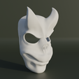 33.png Devil Face Mask - Pig Cosplay Mask 3D print model