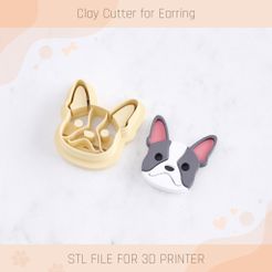 01.jpg 3D file French Bulldog Dog Polymer Clay Cutter・Design to download and 3D print