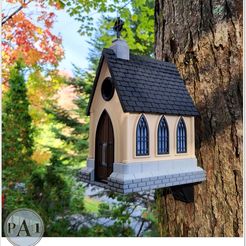002.jpg 3D file BIRDHOUSE - GOTHIC CHAPEL・3D printing model to download