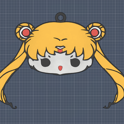 imagen_2023-04-29_190522090.png STL file Sailor Moon Key Ring・3D print model to download