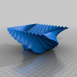 Waved_Bowl_4.jpg Free STL file Waved Bowl 4・3D printer model to download, David_Mussaffi