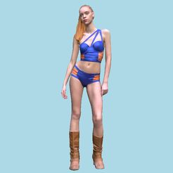 Prev_Woman.jpg Archivo STL gratis Mujer en traje de baño・Modelo para descargar y imprimir en 3D