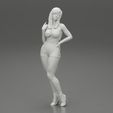 Girl-0019.jpg Pretty girl wearing a mini skirt bikini 3D Print Model
