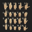 hands.png Ball Jointed Doll BJD Posed Hand Pack - (Fantasia's Hands by AelithArt) - 3D Print file .STL DOWNLOAD