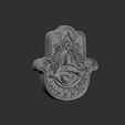 02.jpg Hamsa Hand symbol 3D model relief 04