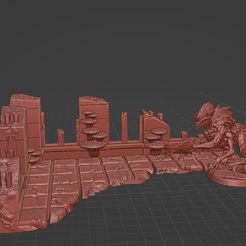 Bug-Infested-Floor-Ruins-01.jpg 3D file Bug Infested Floor Ruins 1 Terrain wh40k・3D printer model to download