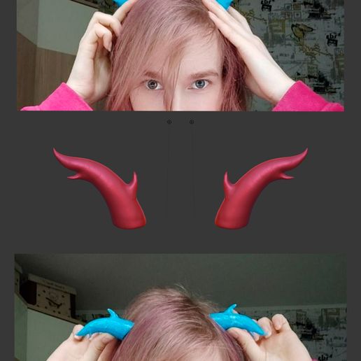 horns 3D print model