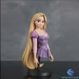 0.jpg Бюст Рапунцель Disney Princess STL 3D Print Model Figure