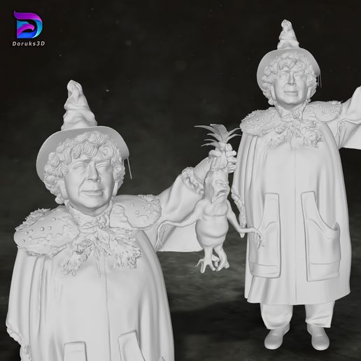Pomona Sprout Harry Potter Action Figure Custom 3D Print Model