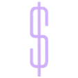 DOLLAR.stl Letters and Numbers ALIENS | Logo