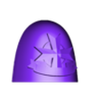 Shields_and_PadsCube_240.stl Templar Shoulder Armour PT2- the Sequel