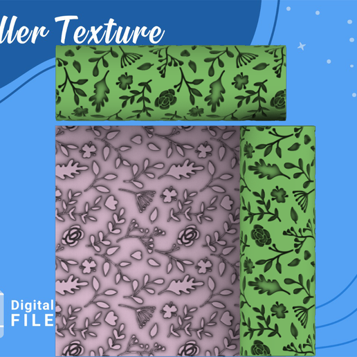 ROLLER POLYMER CLAY PLANTS-FLOWERS/EULITEC.COM/CC/COPYRIGHTED LICENSE 3D model