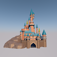 disneycastle1.png Файл STL Парижский замок Золушки в Диснейленде・3D-печатная модель для загрузки, Starseed_mod