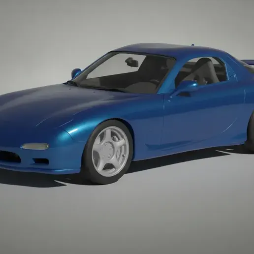 Mazda RX-7 – 1993 FD3S Sports Coupe STL 3D Print Model