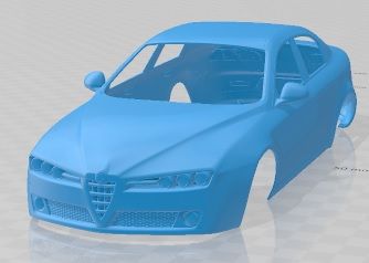 Alfa Romeo 159 Sedan 2009 Printable Body Car - 3D model önizlemesi
