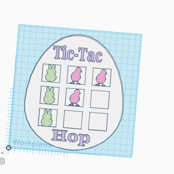 Easter-Challenge-Cults3d.png Free STL file Easter Tic Tac Hop Board and Pieces・3D printer model to download