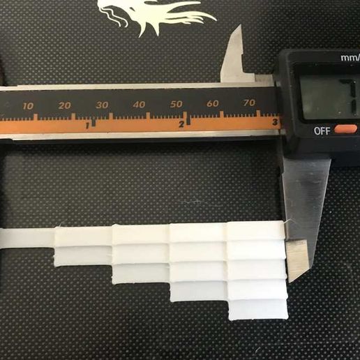 75mm X 25mm X 5mm calibration pyramid for e-steps live calibration ...