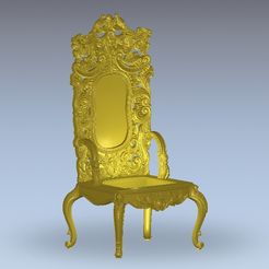 005.jpg Archivo STL gratis silla renacentista・Objeto imprimible en 3D para descargar