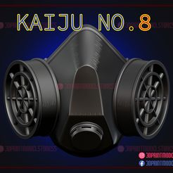 Kaiju_no_8_cosplay_mask_3d_print_model_00.jpg Fichier 3D Masque Kaiju No 8 - Masque protecteur Anime Cosplay・Design pour imprimante 3D à télécharger