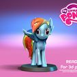 Rainbow-Dash.jpg Little Pony: Friendship is Magic - Rainbow Dash - 3D Print