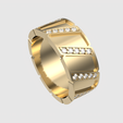 rotating_30.png Modernes geometrisches Band Ring 3D-Druck