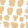 Hello-Kitty-Kuromi-cinmaroll-laser-cut-file-vector-glowforge-2.jpg Hello Kitty and Friends - Vectors for laser cutting