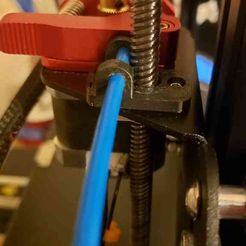 20210214_204205_1.jpg Free STL file Ender 3 (Ender 3 V2) filament guide for red aluminum extruder・3D printing design to download