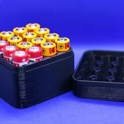 BATTERY BOX AA PIC.jpg STL file 16x AA Battery box・3D printing idea to download