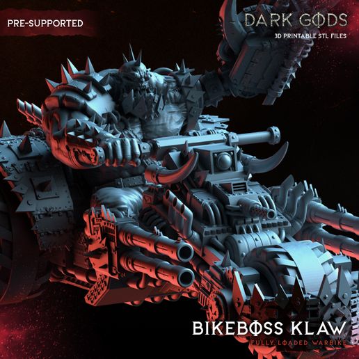 BIKEBOSS.jpg -Datei Bike Boss Klaw - Dunkle Götter - Vorgestützt herunterladen • Objekt für 3D-Drucker, DarkGods