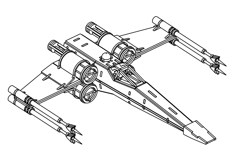 3d file star wars x wing starfighter model to download and 3d print cults