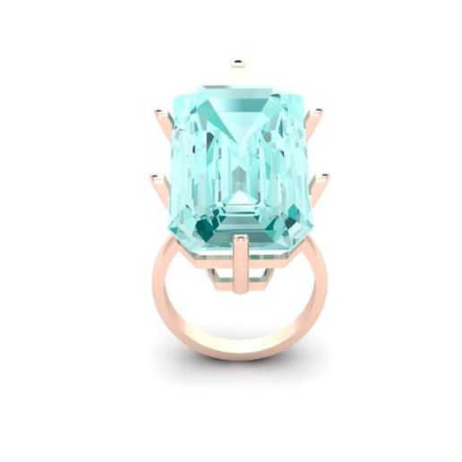 Ring Aquamarine 3D model
