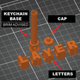 Standard-font-Slicer.png Customizable fidget Name keychain spinner - Value pack