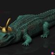 03.jpg STL file Alligator LoKi - LoKI TV series - Marvel Comics・3D printer design to download