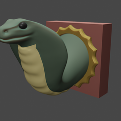 Snake.png Free STL file Miniature bits - Ornamental - Cobra Head・3D print design to download