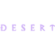 DESERT.stl LOGO DEL DESERTO CREMISI