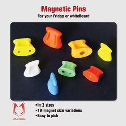 cover.jpg Download free STL file Magnetic Pin • Model to 3D print, Mojitsou