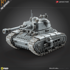 Artboard-10-copy.png 3D file Rolling Wall Assault Tank・3D printable model to download