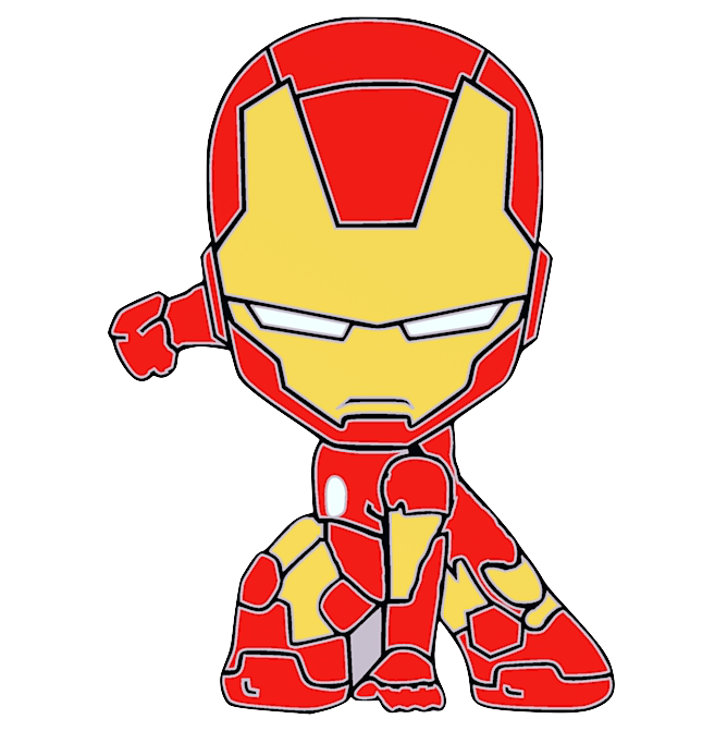 free stl file badge chibi iron man 3d printable object to download cults