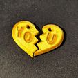 71.jpg LOVE broken heart with inscription LOVE YOU, key chain or pendant