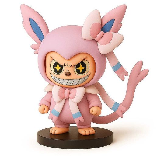 🐉 labubu pokemon sylveon・ STL File for 3D printing・Cults