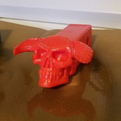 Crâne de Démon Couvercle d'attelage de récepteur de Crâne de Démon