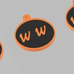 ww.jpg LLAVERO INICIAL 2 LETRAS W.W