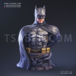 Batman Bust - Tsaber - Cults3d 02.jpg Batman Bust - DC Collectibles