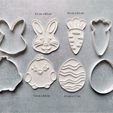 STL file Easter cookie cutters 🍪・3D printer design to download