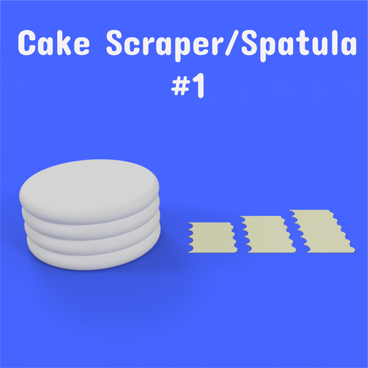 Cake Scraper / Spatula - Model #1 - 3D model önizlemesi