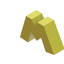 M3.JPG Бесплатный STL файл Letter M・3D-печатная модель для скачивания