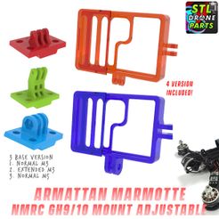 Armattan-Marmotte-NamelessRC-Naked-GH10-1.jpg STL-Datei Armattan Marmotte NamelessRC Naked Gopro Hero 9/10/11 Halterung・3D-druckbare Vorlage zum herunterladen